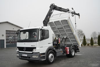 Mercedes -BENZ ATEGO 1218 / 4x2 / WYWROTKA + HDS HIAB 0088 BS-3  / PILOT  /MANUAL 