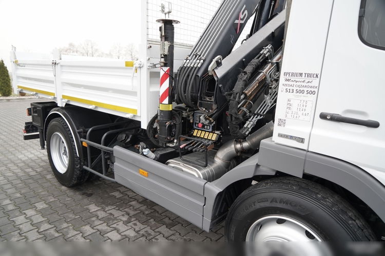 Mercedes -BENZ ATEGO 1218 / 4x2 / WYWROTKA + HDS HIAB 0088 BS-3  / PILOT  /MANUAL  zdjęcie 25