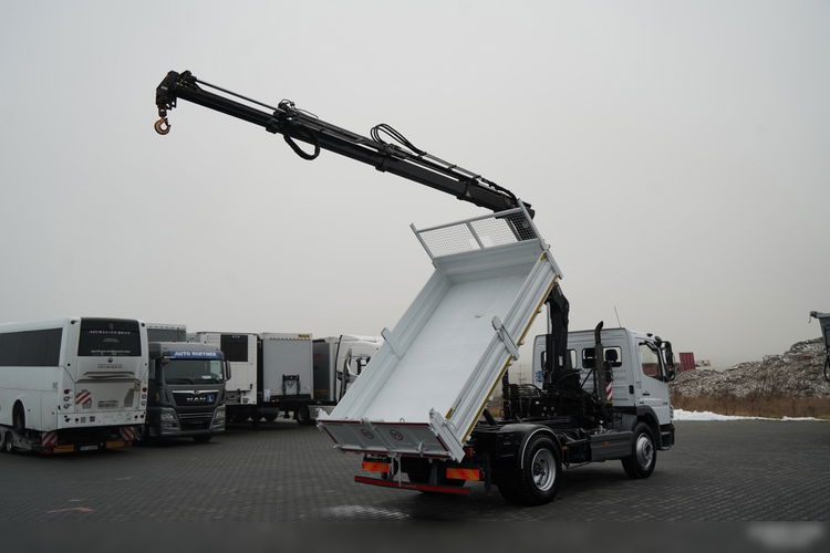 Mercedes -BENZ ATEGO 1218 / 4x2 / WYWROTKA + HDS HIAB 0088 BS-3  / PILOT  /MANUAL  zdjęcie 5