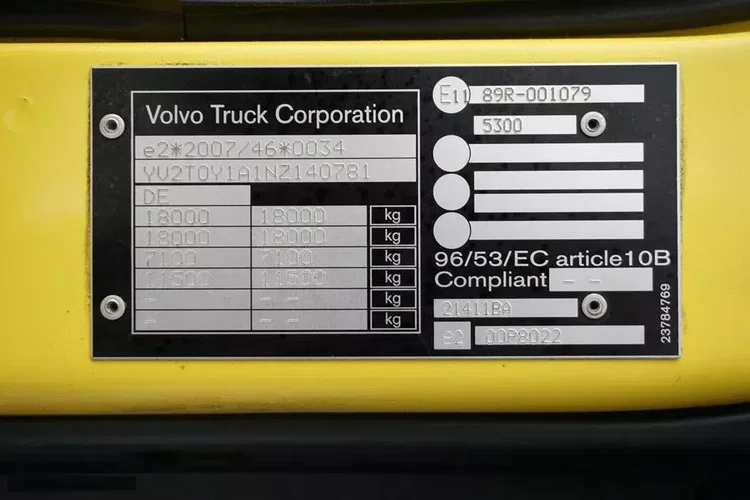 Volvo FL / 290 / ACC / E 6 / BURTOWY / 18 PALET / ŁAD. 10 150 KG zdjęcie 11