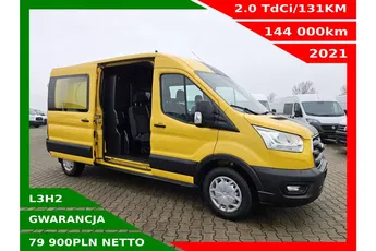 Ford transit L3H2 79900zł NETTO Brygadówka 6 osób 2.0TdCi/131KM