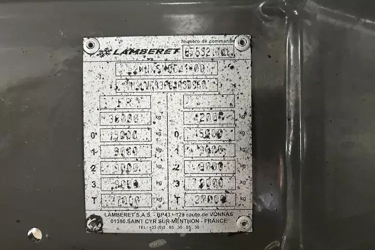 Lamberet / CHŁODNIA / CARRIER 1950 / MULTITEMPERATURA / OŚ PODNOSZONA zdjęcie 11