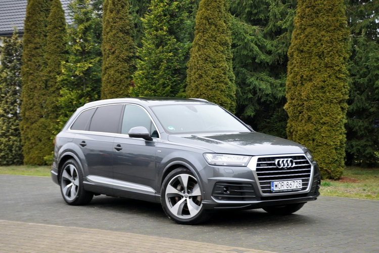Audi Q7 3.0TDI(272KM)S-line Full Led Navi Kamery 7-Foteli Skóry Panorama Alu21 zdjęcie 3
