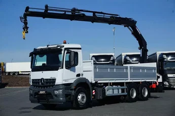 Mercedes AROCS / 2643 / 6 X 4 / SKRZYNIOWY + HDS / HIAB 228 E – 4 / WYS. 13 M