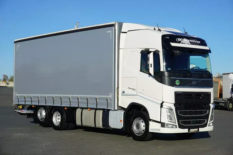 Volvo FH / 420 / ACC / EURO 6 / FIRANKA + WINDA / 19 PALET / OŚ SKRĘTNA zdjęcie 1