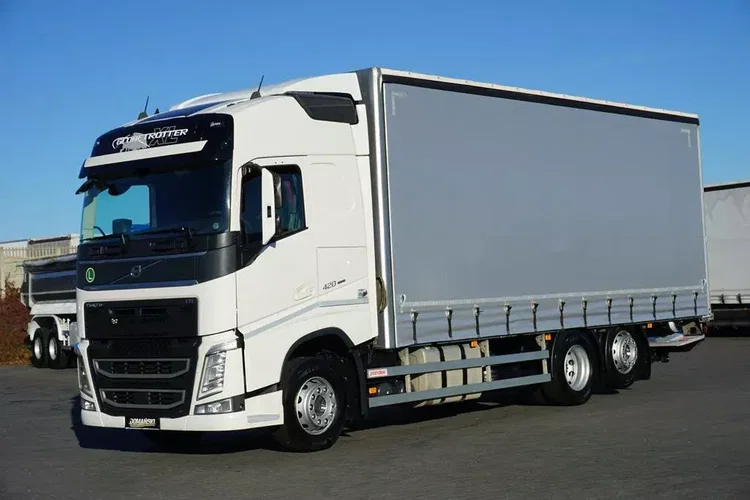 Volvo FH / 420 / ACC / EURO 6 / FIRANKA + WINDA / 19 PALET / OŚ SKRĘTNA zdjęcie 2