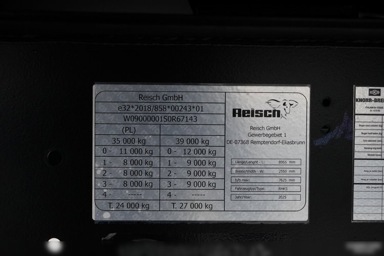 Reisch / WYWROTKA 27  m3 / FABRYCZNIE NOWA / 2025 / OŚ PODONOSZONA / OSIE SAF / NIEUŻYWANA / zdjęcie 20