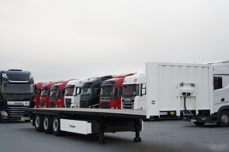 Krone   / NACZEPA  PLATFORMA / OŚ PODNOSZONA / KOSZ NA PALETY  zdjęcie 9