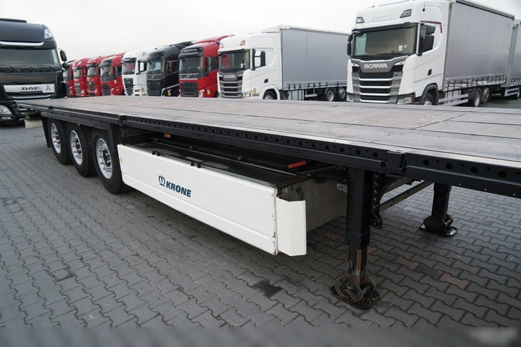 Krone   / NACZEPA  PLATFORMA / OŚ PODNOSZONA / KOSZ NA PALETY  zdjęcie 11