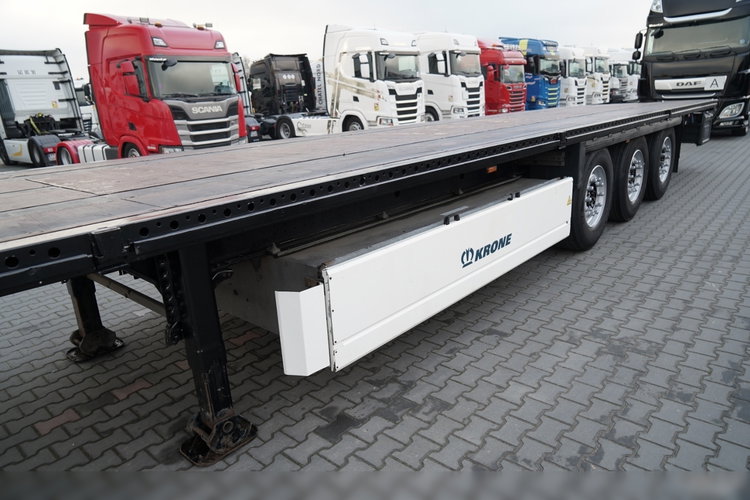 Krone   / NACZEPA  PLATFORMA / OŚ PODNOSZONA / KOSZ NA PALETY  zdjęcie 12