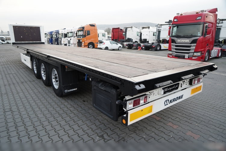 Krone   / NACZEPA  PLATFORMA / OŚ PODNOSZONA / KOSZ NA PALETY  zdjęcie 13