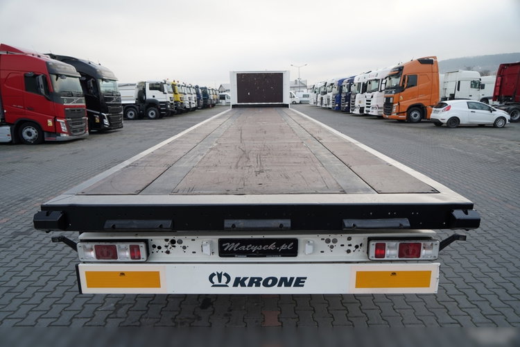 Krone   / NACZEPA  PLATFORMA / OŚ PODNOSZONA / KOSZ NA PALETY  zdjęcie 14