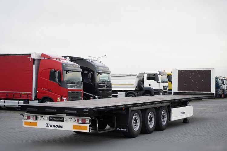 Krone   / NACZEPA  PLATFORMA / OŚ PODNOSZONA / KOSZ NA PALETY  zdjęcie 7