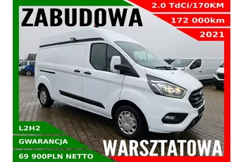 Ford transit-custom L2H2 69900zł NETTO Zabudowa warsztatowa 2.0TdCi/170KM