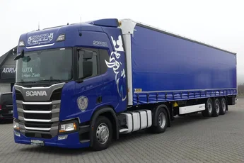 Scania R450 + WIELTON FIRANKA / ZESTAW STANDARD / AUTOMAT /
