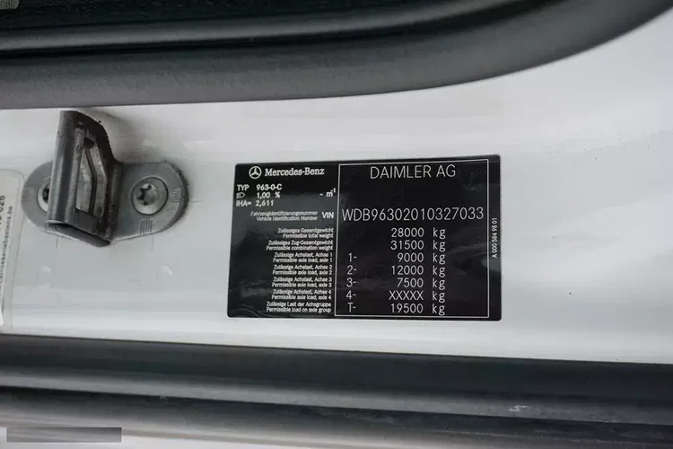 Mercedes ACTROS / 2645 / E 6 / KONTENER + WINDA / 22 PALETY / ŁAD. 13 467 KG / OŚ SKRĘTNA zdjęcie 11