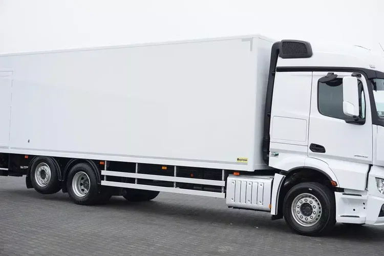 Mercedes ACTROS / 2645 / E 6 / KONTENER + WINDA / 22 PALETY / ŁAD. 13 467 KG / OŚ SKRĘTNA zdjęcie 16