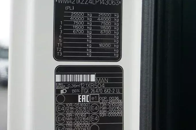 MAN TGX / 26.470 / ACC / E 6 / XXL / BDF 7.15 M , 7.45 M , 7.82 M zdjęcie 11