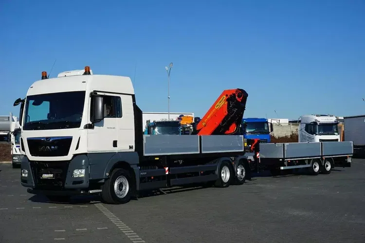 MAN TGX / 26.420 / 6 x 2 / SKRZYNIOWY + HDS / PALFINGER PK 48002 / + PRZYCZEPA zdjęcie 2