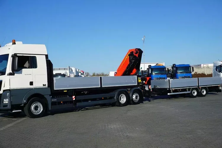 MAN TGX / 26.420 / 6 x 2 / SKRZYNIOWY + HDS / PALFINGER PK 48002 / + PRZYCZEPA zdjęcie 5
