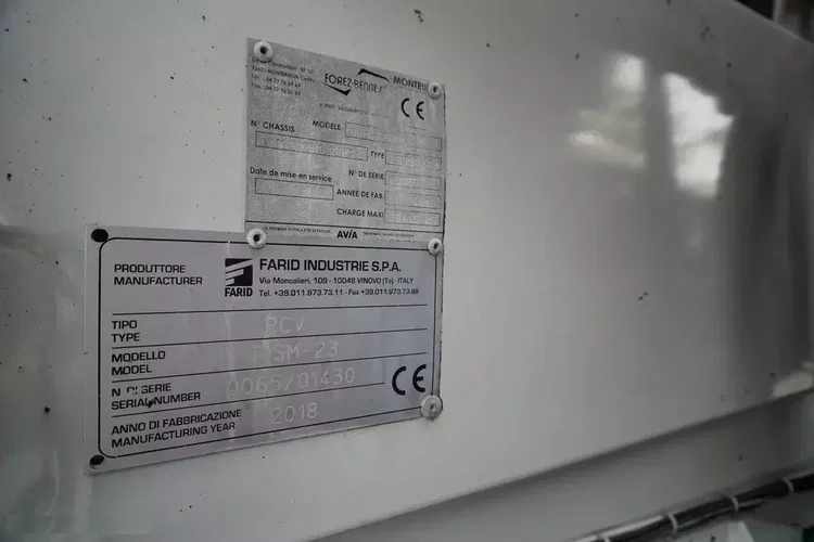 Inny Zabudowa śmieciarka Farid Industrie RCV T1SM-23 zdjęcie 9