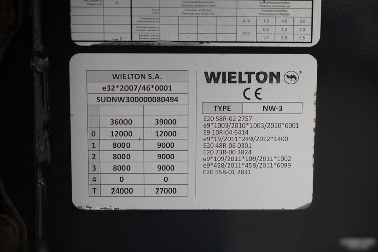 Wielton / WYWROTKA / 41 M3 / ALUMINIOWA / 2x  OŚ PODNOSZONA / OSIE SAF / ALUFELGI  zdjęcie 20