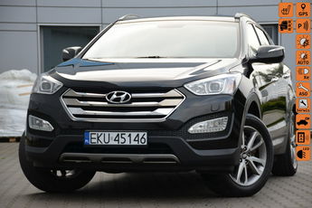 Hyundai Santa Fe Czarny Zarejestrowany 2.4GDI 192KM Serwis Skóra Bi-xenon Navi Kamera