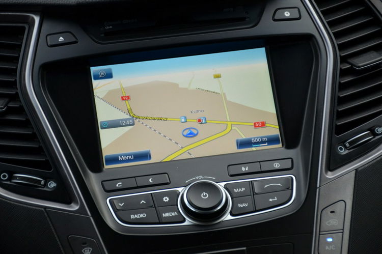 Hyundai Santa Fe Czarny Zarejestrowany 2.4GDI 192KM Serwis Skóra Bi-xenon Navi Kamera zdjęcie 31
