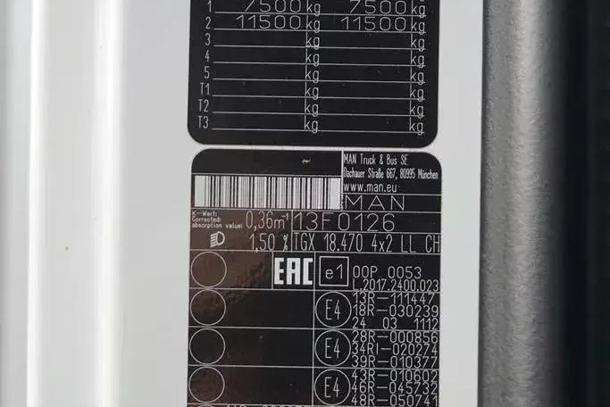 MAN TGX / 18.470 / E 6 / GM / ZESTAW PRZEJAZDOWY 120 M3 / ŁAD. 14 815 KG / RETARDER zdjęcie 11
