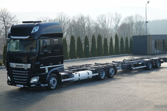 DAF XF 480 / BDF / 6X2 / ZESTAW TANDEM / SSC / KLIMA POSTOJOWA / OŚ PODNOSZONA / WECON