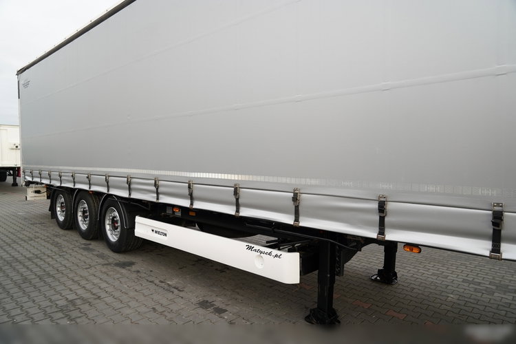 Wielton FIRANKA STANDARD / PODNOSZONY DACH / SYSTEM BDE - ROZSUWANE SŁUPKI / OŚ PODNOSZONA / MAŁO UŻYWANA  zdjęcie 9