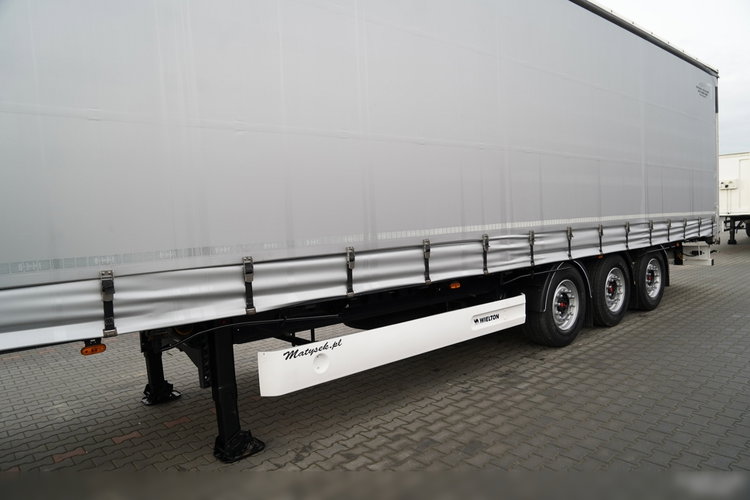 Wielton FIRANKA STANDARD / PODNOSZONY DACH / SYSTEM BDE - ROZSUWANE SŁUPKI / OŚ PODNOSZONA / MAŁO UŻYWANA  zdjęcie 10