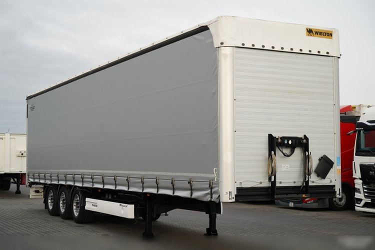 Wielton FIRANKA STANDARD / PODNOSZONY DACH / SYSTEM BDE - ROZSUWANE SŁUPKI / OŚ PODNOSZONA / MAŁO UŻYWANA  zdjęcie 1