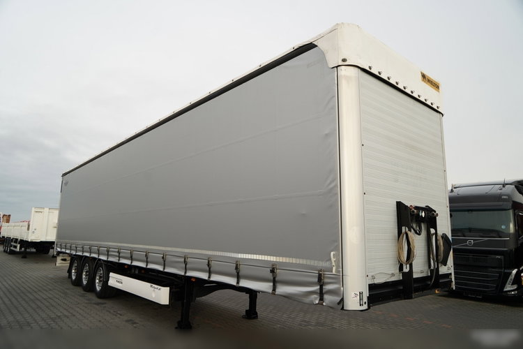 Wielton FIRANKA STANDARD / PODNOSZONY DACH / SYSTEM BDE - ROZSUWANE SŁUPKI / OŚ PODNOSZONA / MAŁO UŻYWANA  zdjęcie 2