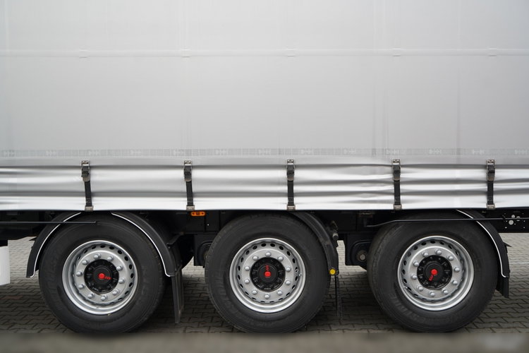 Wielton FIRANKA STANDARD / PODNOSZONY DACH / SYSTEM BDE - ROZSUWANE SŁUPKI / OŚ PODNOSZONA / MAŁO UŻYWANA  zdjęcie 29