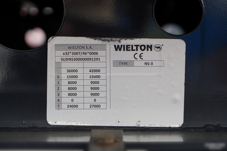 Wielton FIRANKA STANDARD / PODNOSZONY DACH / SYSTEM BDE - ROZSUWANE SŁUPKI / OŚ PODNOSZONA / MAŁO UŻYWANA  zdjęcie 32