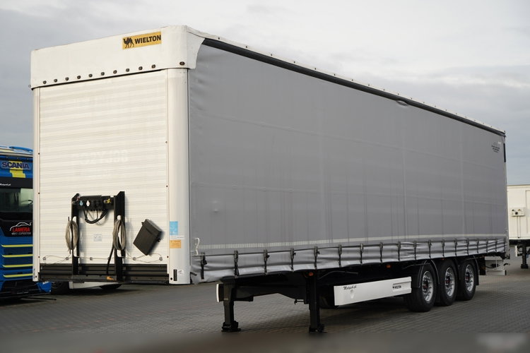 Wielton FIRANKA STANDARD / PODNOSZONY DACH / SYSTEM BDE - ROZSUWANE SŁUPKI / OŚ PODNOSZONA / MAŁO UŻYWANA  zdjęcie 3