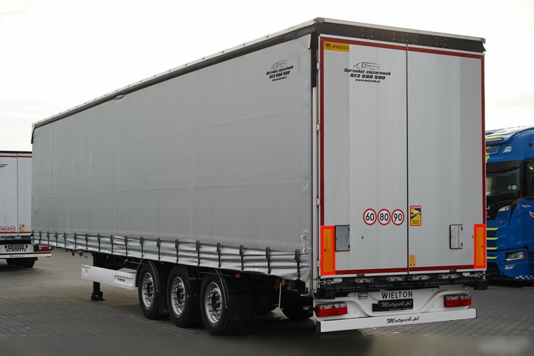 Wielton FIRANKA STANDARD / PODNOSZONY DACH / SYSTEM BDE - ROZSUWANE SŁUPKI / OŚ PODNOSZONA / MAŁO UŻYWANA  zdjęcie 6