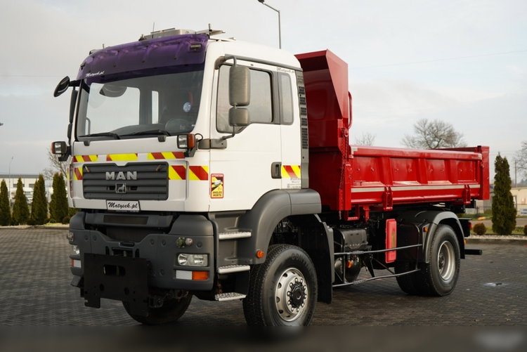 MAN TGA 18.360 / 4X4 / WYWROTKA 2 STRONNA / HYDROKLAPA / HYDROBURTA / CZOŁOWNICA / SPECJALNY / UAL  zdjęcie 11