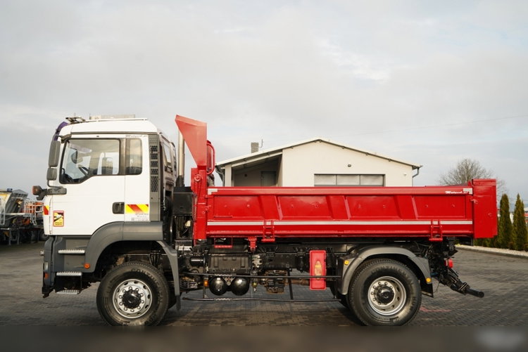 MAN TGA 18.360 / 4X4 / WYWROTKA 2 STRONNA / HYDROKLAPA / HYDROBURTA / CZOŁOWNICA / SPECJALNY / UAL  zdjęcie 12