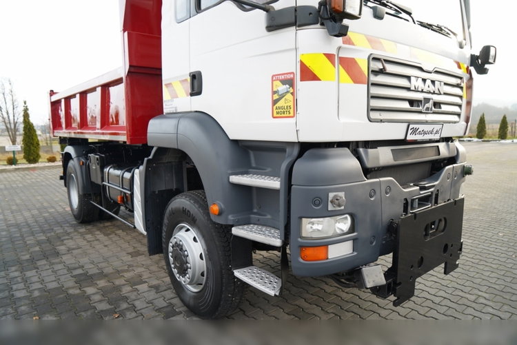 MAN TGA 18.360 / 4X4 / WYWROTKA 2 STRONNA / HYDROKLAPA / HYDROBURTA / CZOŁOWNICA / SPECJALNY / UAL  zdjęcie 17