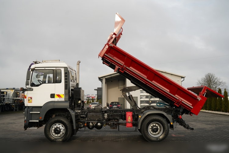 MAN TGA 18.360 / 4X4 / WYWROTKA 2 STRONNA / HYDROKLAPA / HYDROBURTA / CZOŁOWNICA / SPECJALNY / UAL  zdjęcie 2