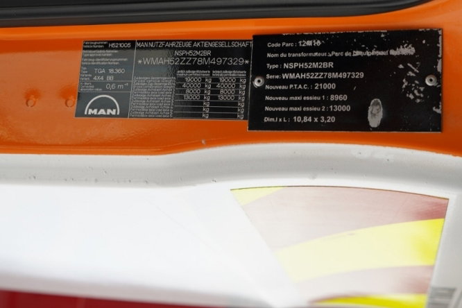 MAN TGA 18.360 / 4X4 / WYWROTKA 2 STRONNA / HYDROKLAPA / HYDROBURTA / CZOŁOWNICA / SPECJALNY / UAL  zdjęcie 46