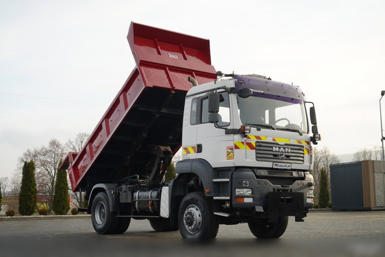 MAN TGA 18.360 / 4X4 / WYWROTKA 2 STRONNA / HYDROKLAPA / HYDROBURTA / CZOŁOWNICA / SPECJALNY / UAL  zdjęcie 6