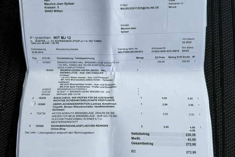 Opel Astra Klimatronic 2-stref, Podgrz. fotele + kierownica, 2 kpl. kół zdjęcie 34