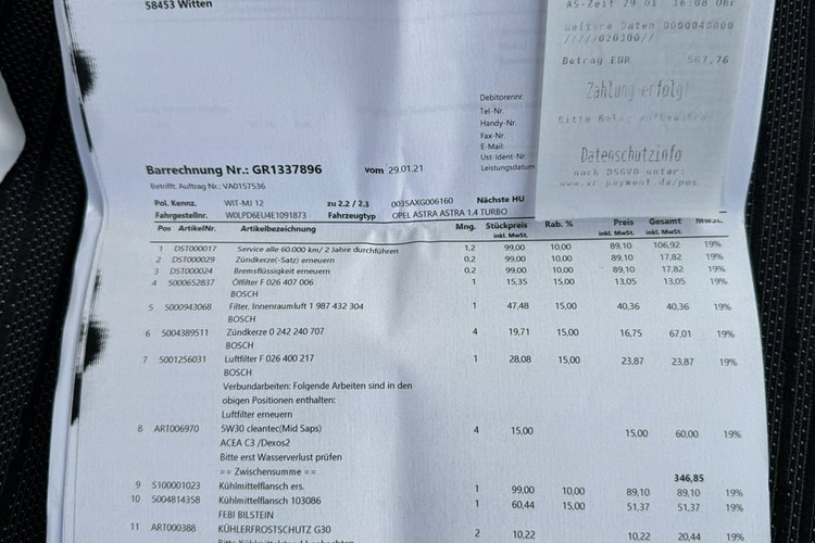 Opel Astra Klimatronic 2-stref, Podgrz. fotele + kierownica, 2 kpl. kół zdjęcie 37