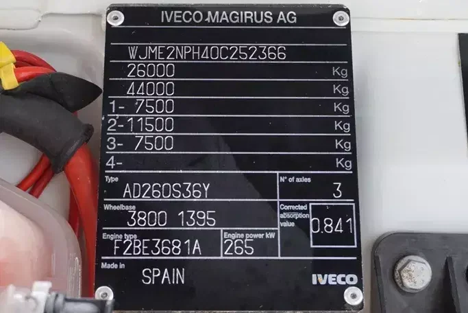 Iveco STRALIS / 260E36 / 6 X 2 / HDS PALFINGER PK 42 002 SH-E / WYSIĘG 17 M zdjęcie 11