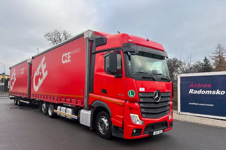 Mercedes ACTROS MP5 euro6 6x2 jumbo zestaw 120m 38palet zdjęcie 1