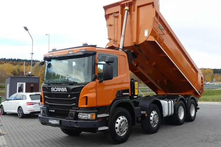 Scania P410 8x4 / WYWROTKA TYLNO ZSYPOWA / ALUFELGI / MANUAL / zdjęcie 30