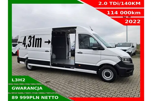 Volkswagen Crafter L3H2 89999zł NETTO 2.0TDi/140KM